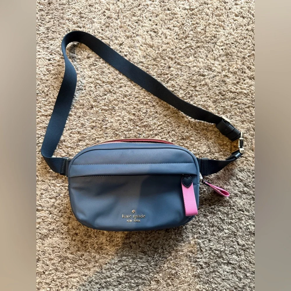 Kate Spade Navy and Pink Belt Bag - Picture 1 of 7